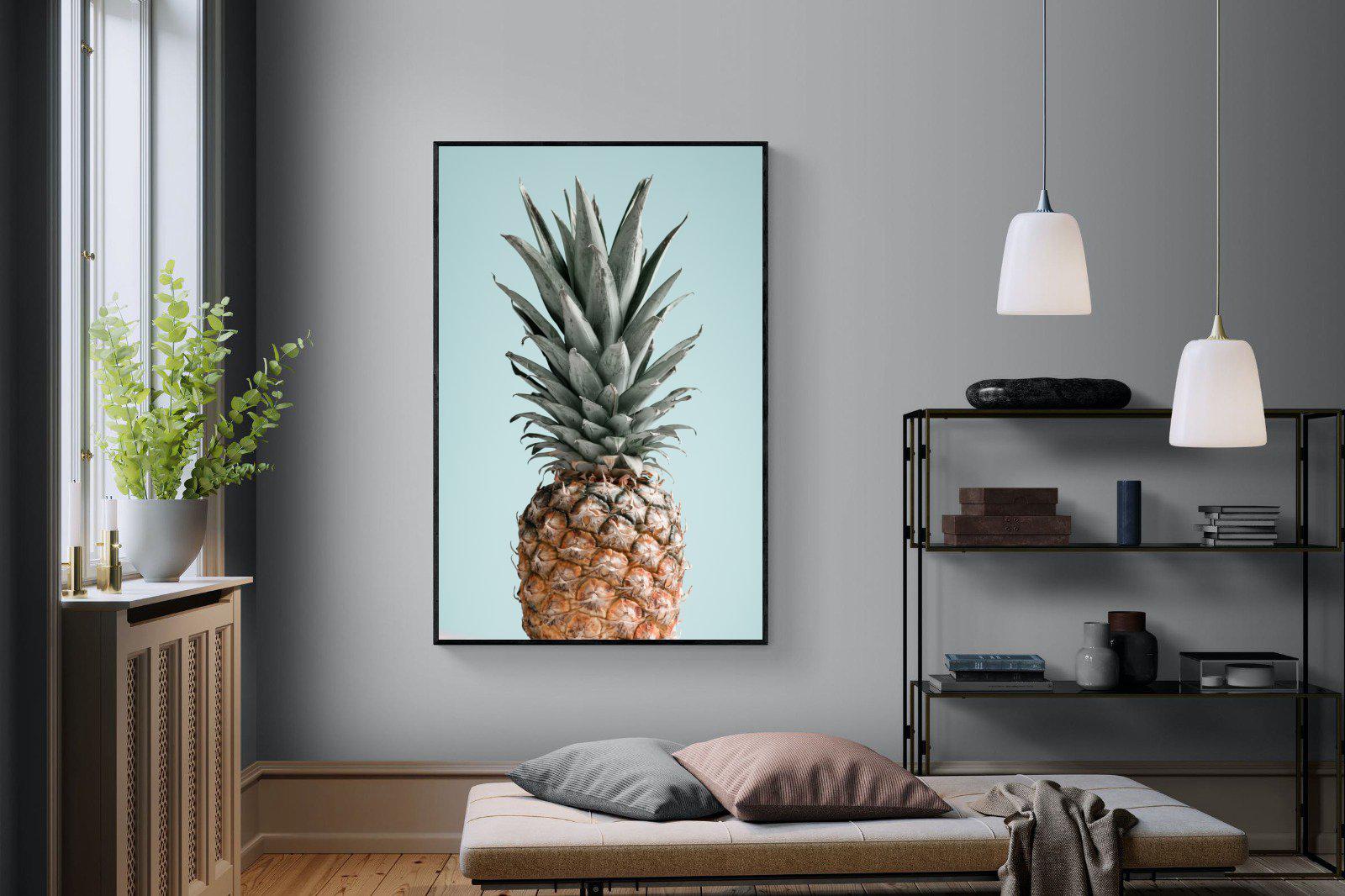 Pineapple-Wall_Art-120 x 180cm-Mounted Canvas-Black-Pixalot