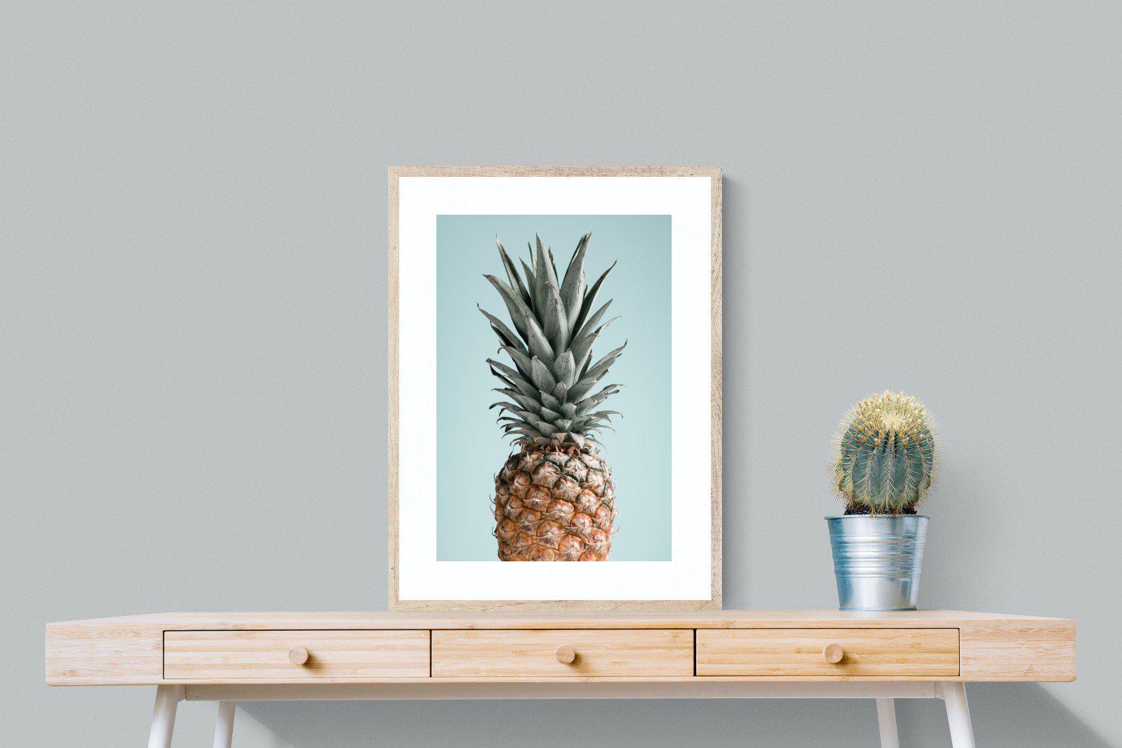 Pineapple-Wall_Art-60 x 80cm-Framed Print-Wood-Pixalot