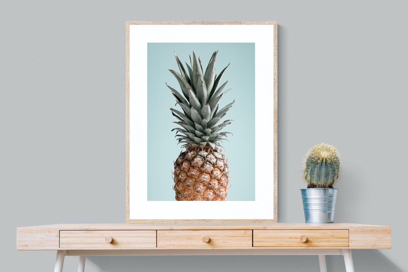 Pineapple-Wall_Art-75 x 100cm-Framed Print-Wood-Pixalot