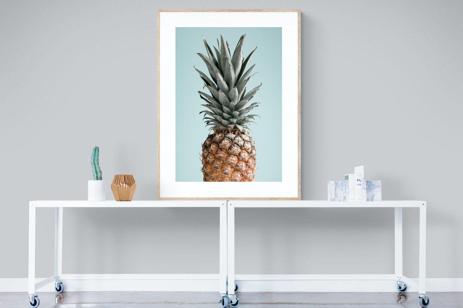 Pineapple-Wall_Art-90 x 120cm-Framed Print-Wood-Pixalot