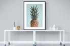 Pineapple-Wall_Art-90 x 120cm-Framed Print-Black-Pixalot