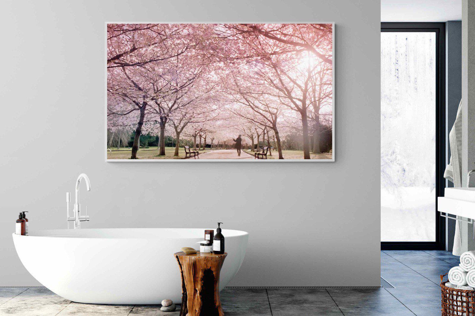 Pink Blossom-Wall_Art-180 x 110cm-Mounted Canvas-White-Pixalot