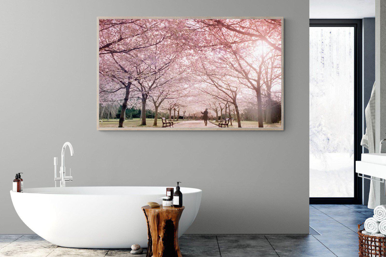 Pink Blossom-Wall_Art-180 x 110cm-Mounted Canvas-Wood-Pixalot