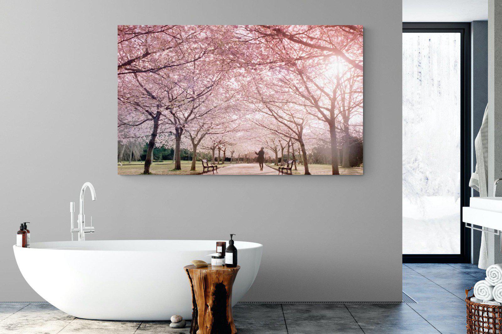 Pink Blossom-Wall_Art-180 x 110cm-Mounted Canvas-No Frame-Pixalot