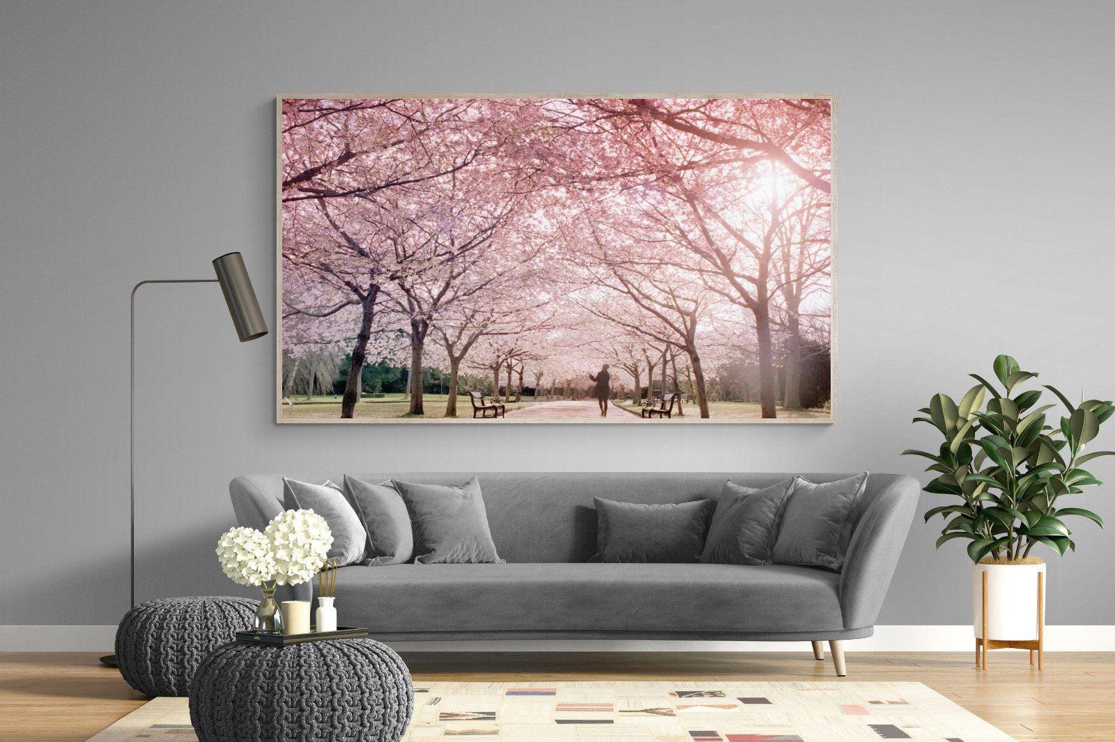 Pink Blossom-Wall_Art-220 x 130cm-Mounted Canvas-Wood-Pixalot
