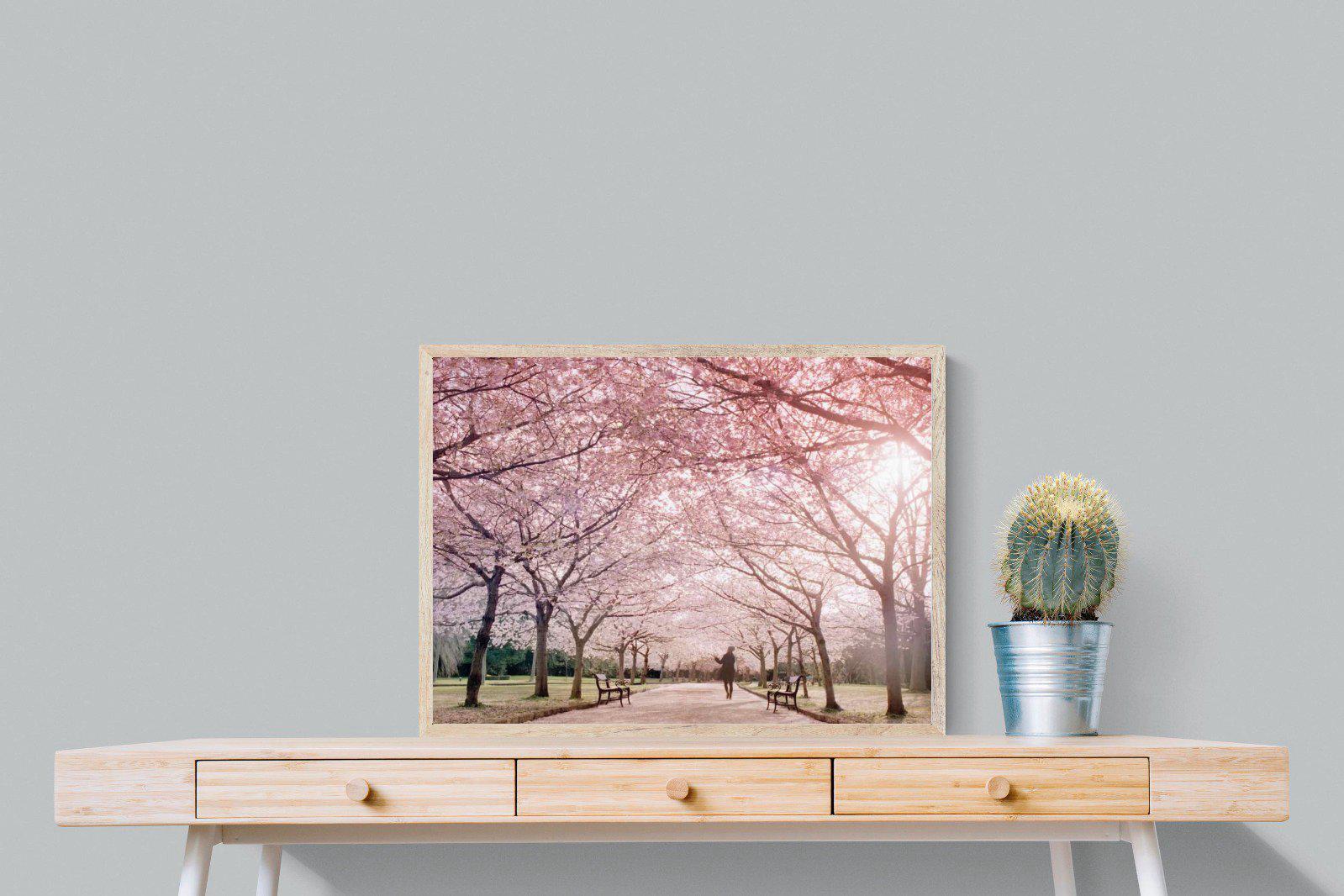 Pink Blossom-Wall_Art-80 x 60cm-Mounted Canvas-Wood-Pixalot