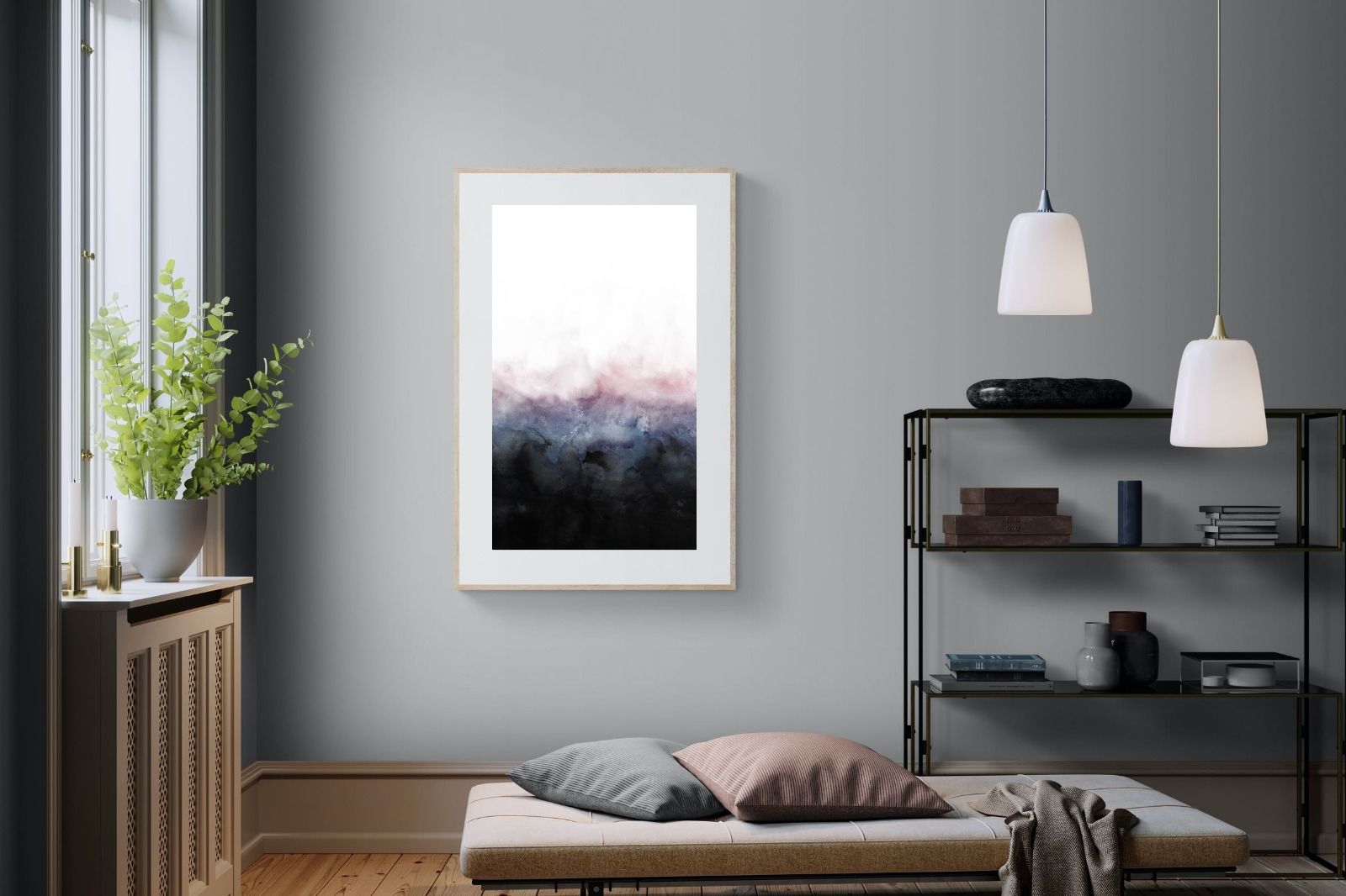 Pink Mist-Wall_Art-100 x 150cm-Framed Print-Wood-Pixalot