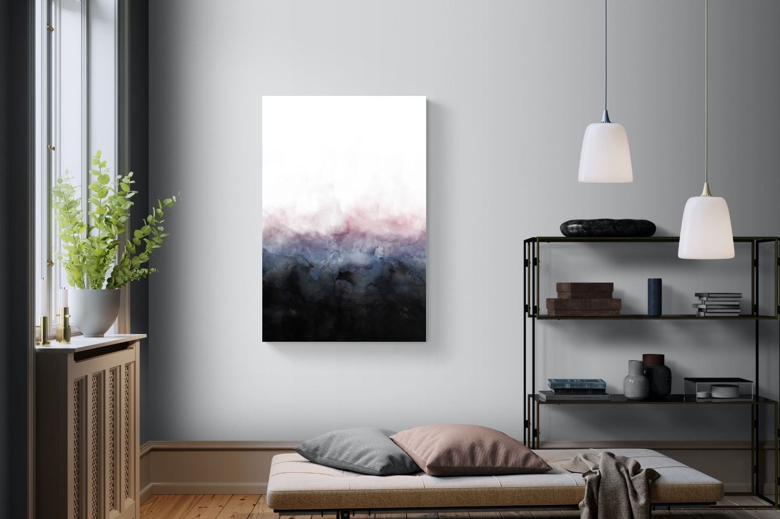 Pink Mist-Wall_Art-100 x 150cm-Mounted Canvas-No Frame-Pixalot