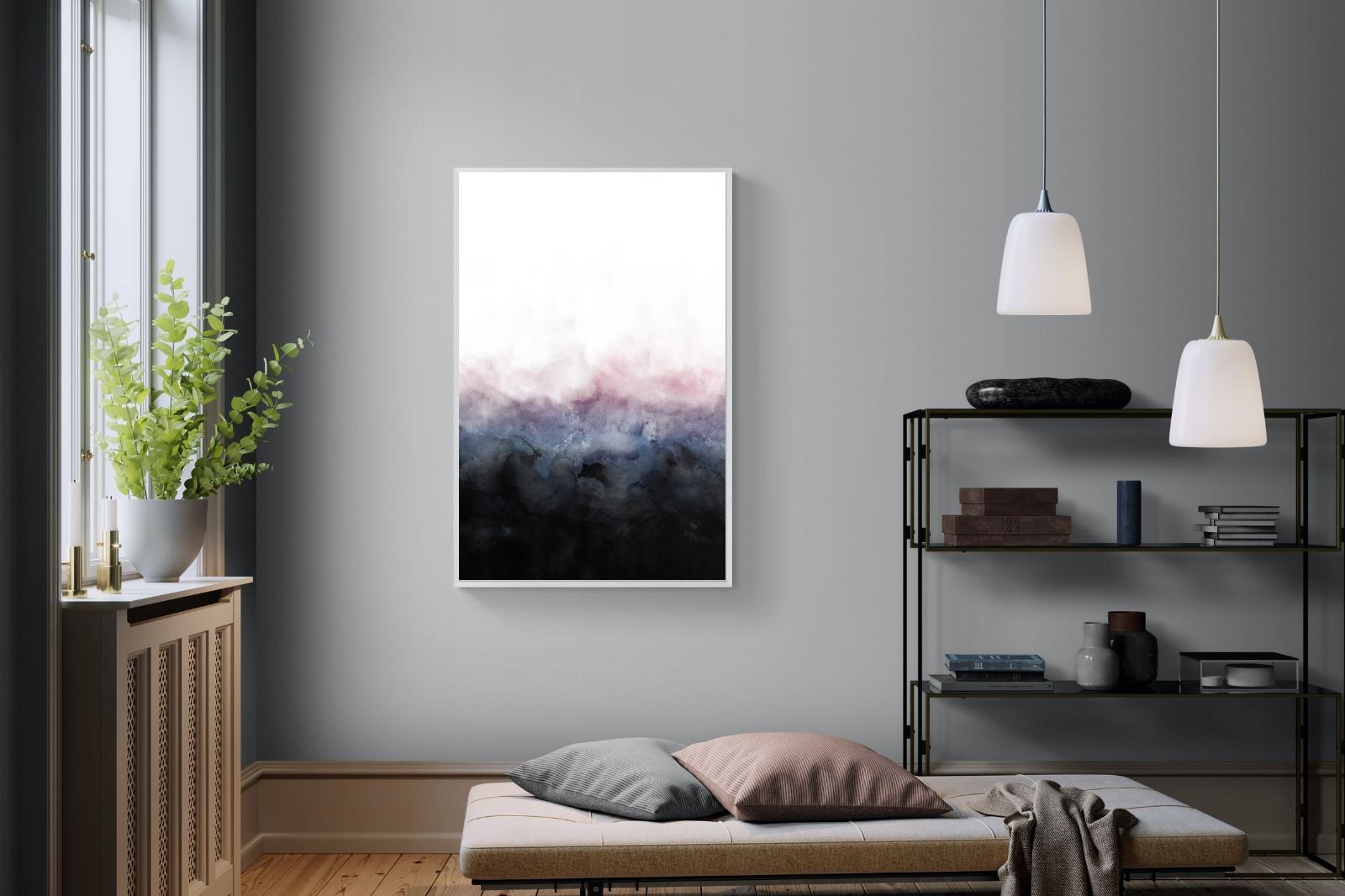 Pink Mist-Wall_Art-100 x 150cm-Mounted Canvas-White-Pixalot