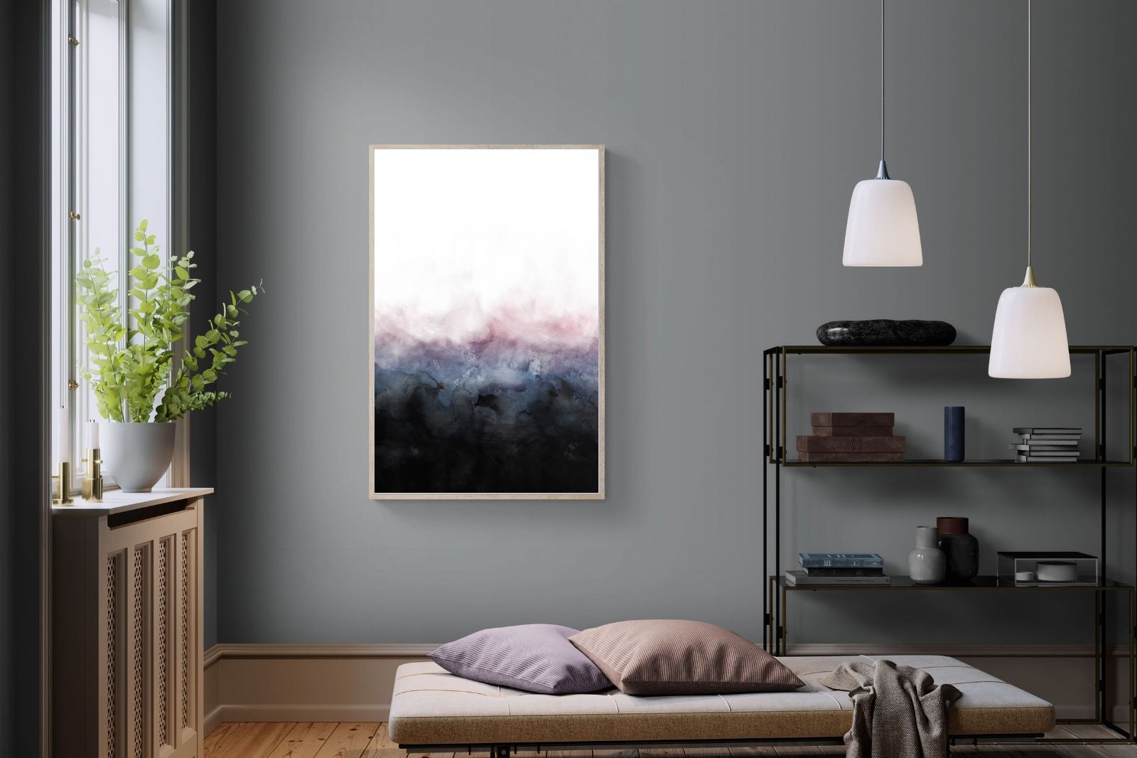 Pink Mist-Wall_Art-100 x 150cm-Mounted Canvas-Wood-Pixalot