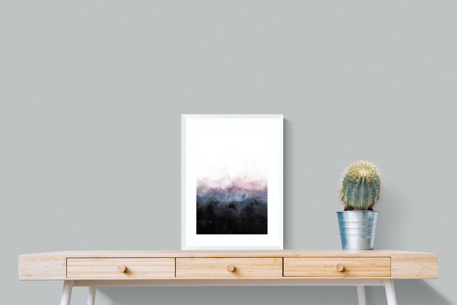 Pink Mist-Wall_Art-45 x 60cm-Framed Print-White-Pixalot