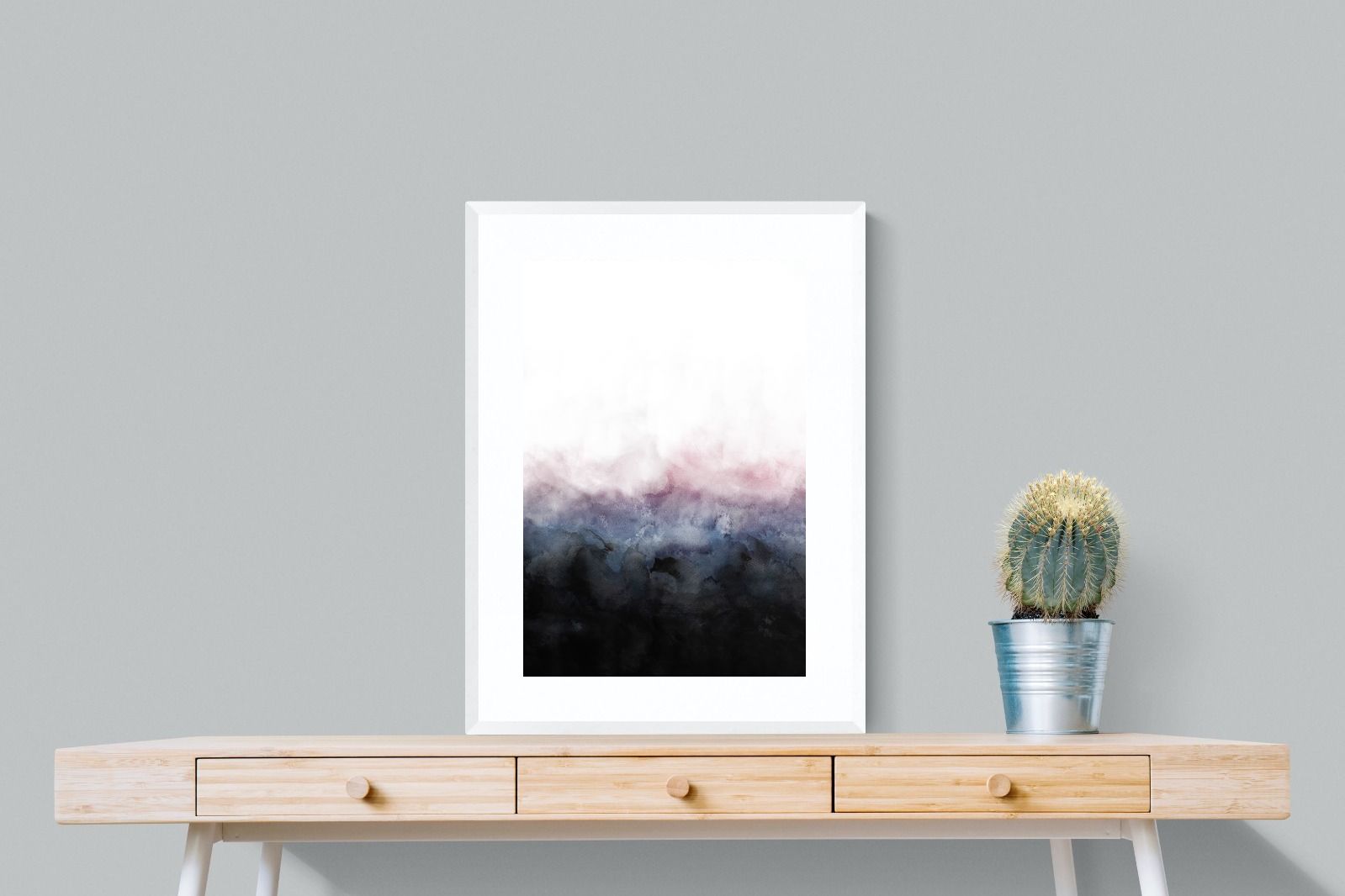 Pink Mist-Wall_Art-60 x 80cm-Framed Print-White-Pixalot