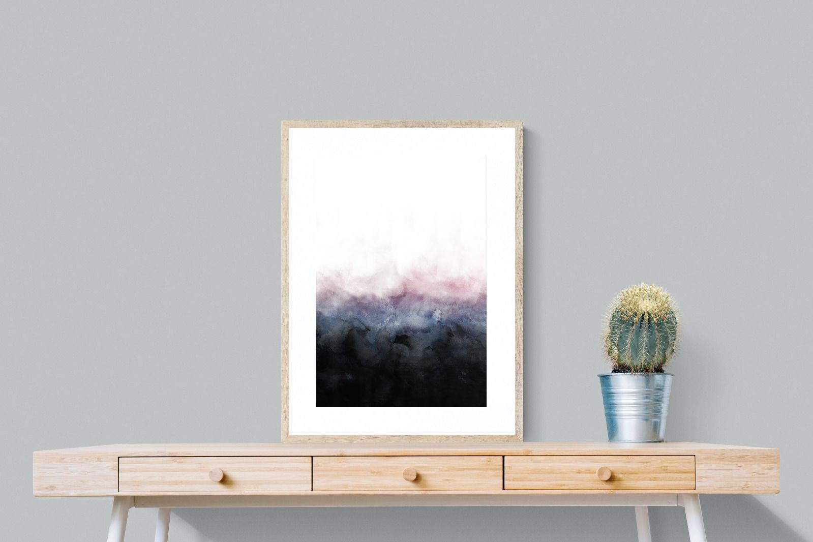 Pink Mist-Wall_Art-60 x 80cm-Framed Print-Wood-Pixalot
