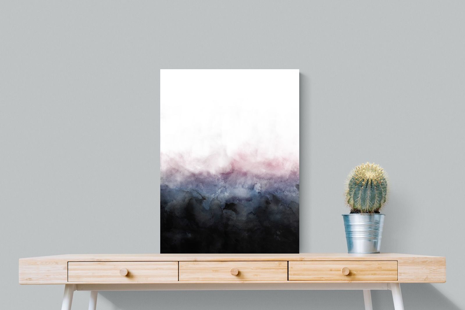 Pink Mist-Wall_Art-60 x 80cm-Mounted Canvas-No Frame-Pixalot