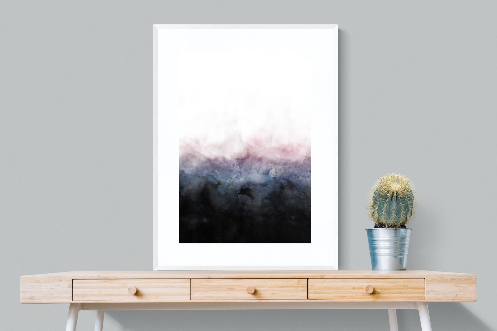 Pink Mist-Wall_Art-75 x 100cm-Framed Print-White-Pixalot