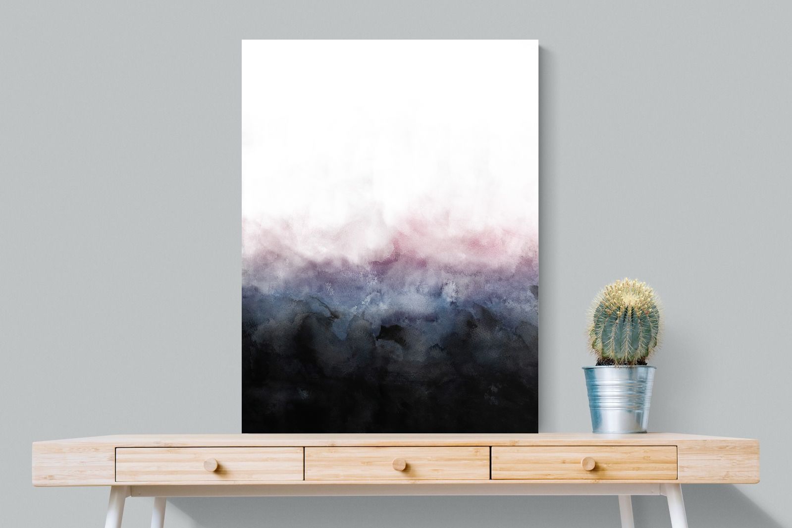 Pink Mist-Wall_Art-75 x 100cm-Mounted Canvas-No Frame-Pixalot