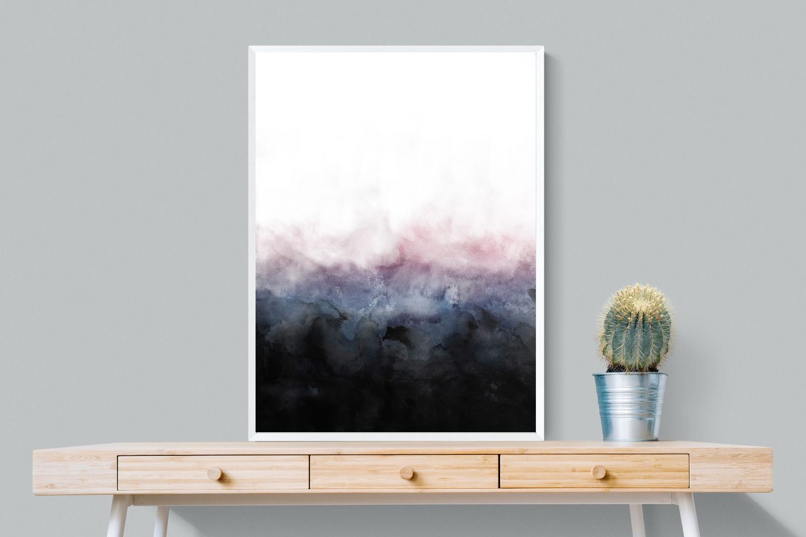 Pink Mist-Wall_Art-75 x 100cm-Mounted Canvas-White-Pixalot