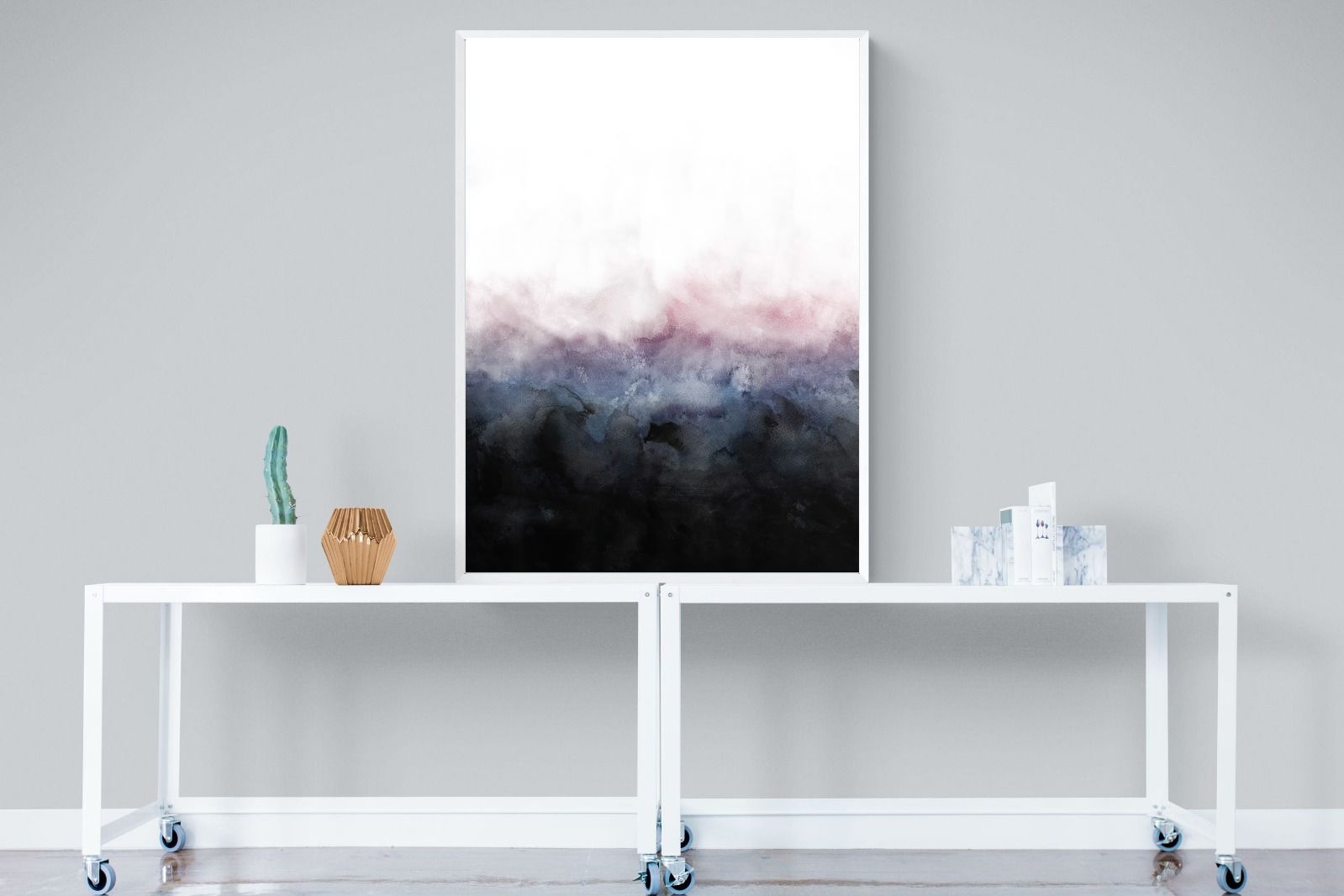 Pink Mist-Wall_Art-90 x 120cm-Mounted Canvas-White-Pixalot