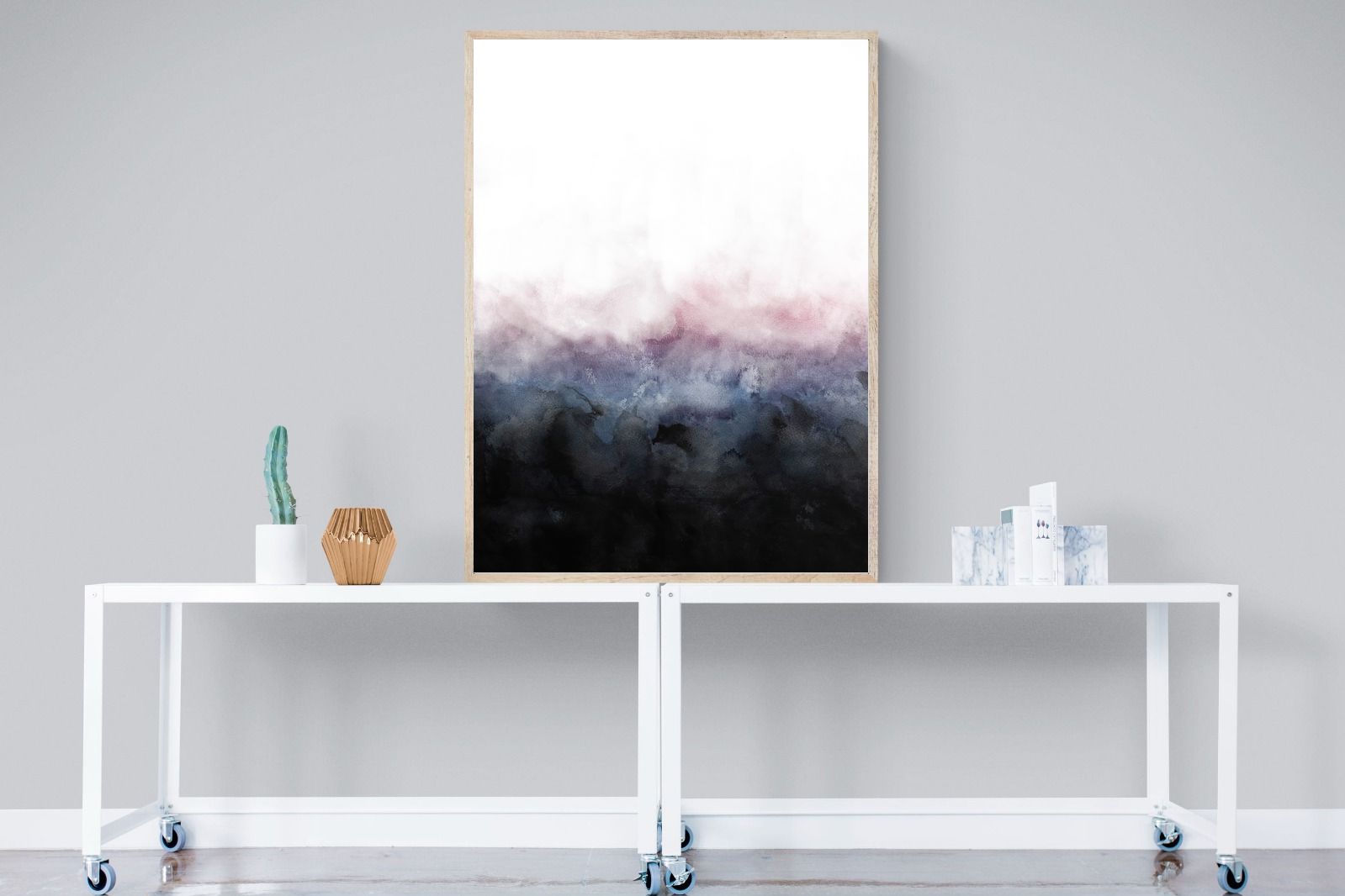 Pink Mist-Wall_Art-90 x 120cm-Mounted Canvas-Wood-Pixalot