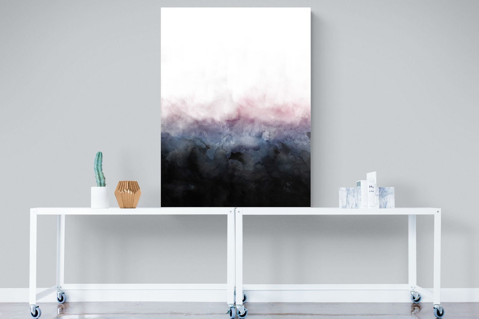 Pink Mist-Wall_Art-90 x 120cm-Mounted Canvas-No Frame-Pixalot