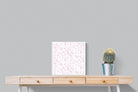 Pink Pattern-Wall_Art-50 x 50cm-Mounted Canvas-White-Pixalot
