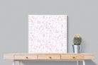 Pink Pattern-Wall_Art-80 x 80cm-Mounted Canvas-White-Pixalot