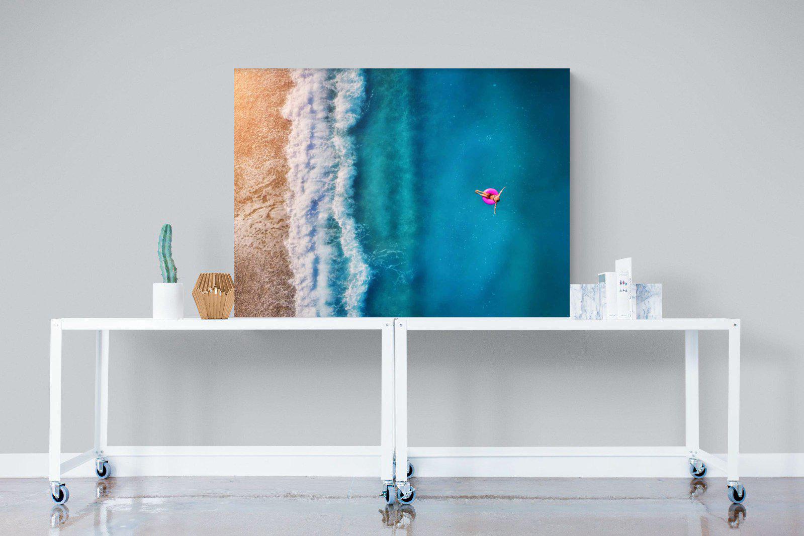 Pink Ring-Wall_Art-120 x 90cm-Mounted Canvas-No Frame-Pixalot