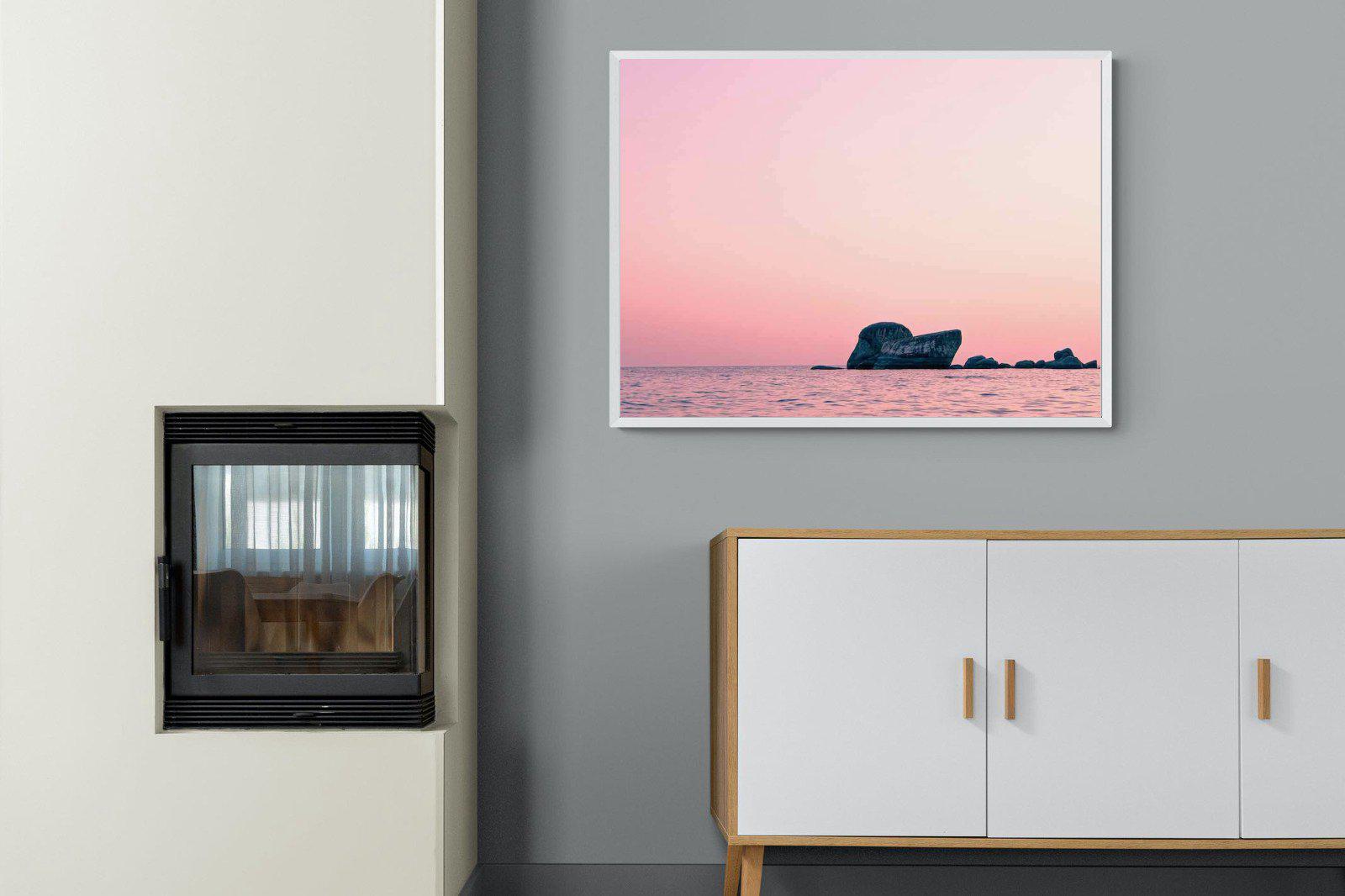 Pink Rocks-Wall_Art-100 x 75cm-Mounted Canvas-White-Pixalot