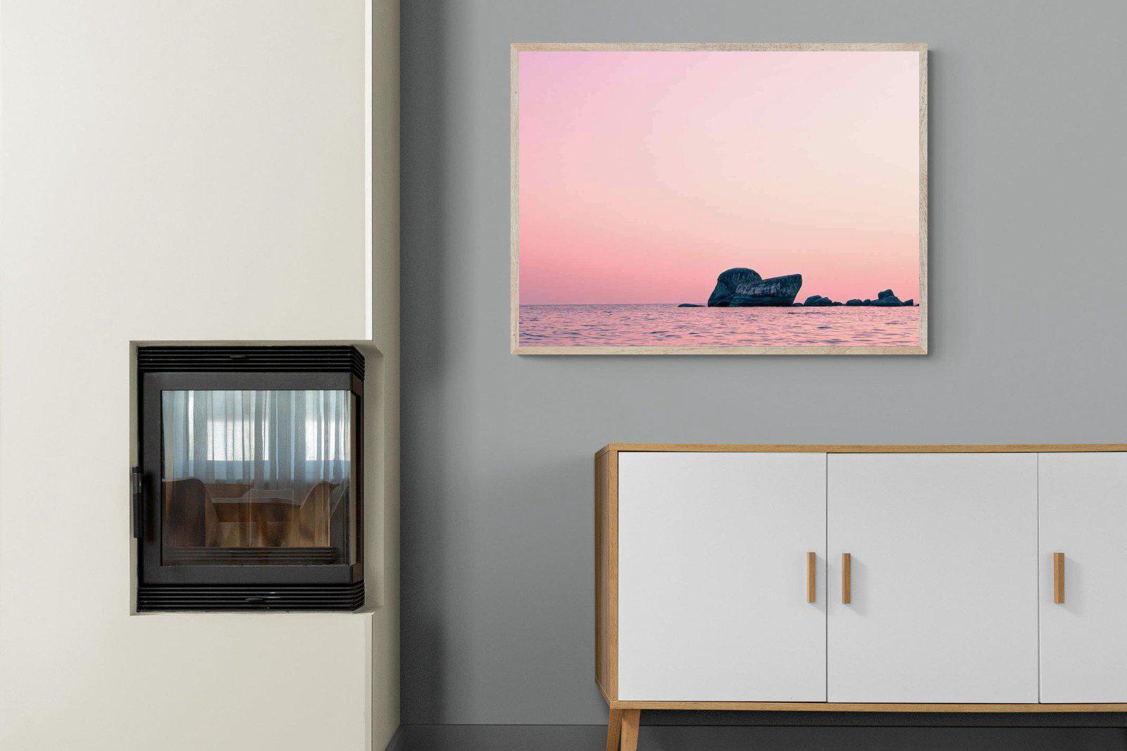 Pink Rocks-Wall_Art-100 x 75cm-Mounted Canvas-Wood-Pixalot
