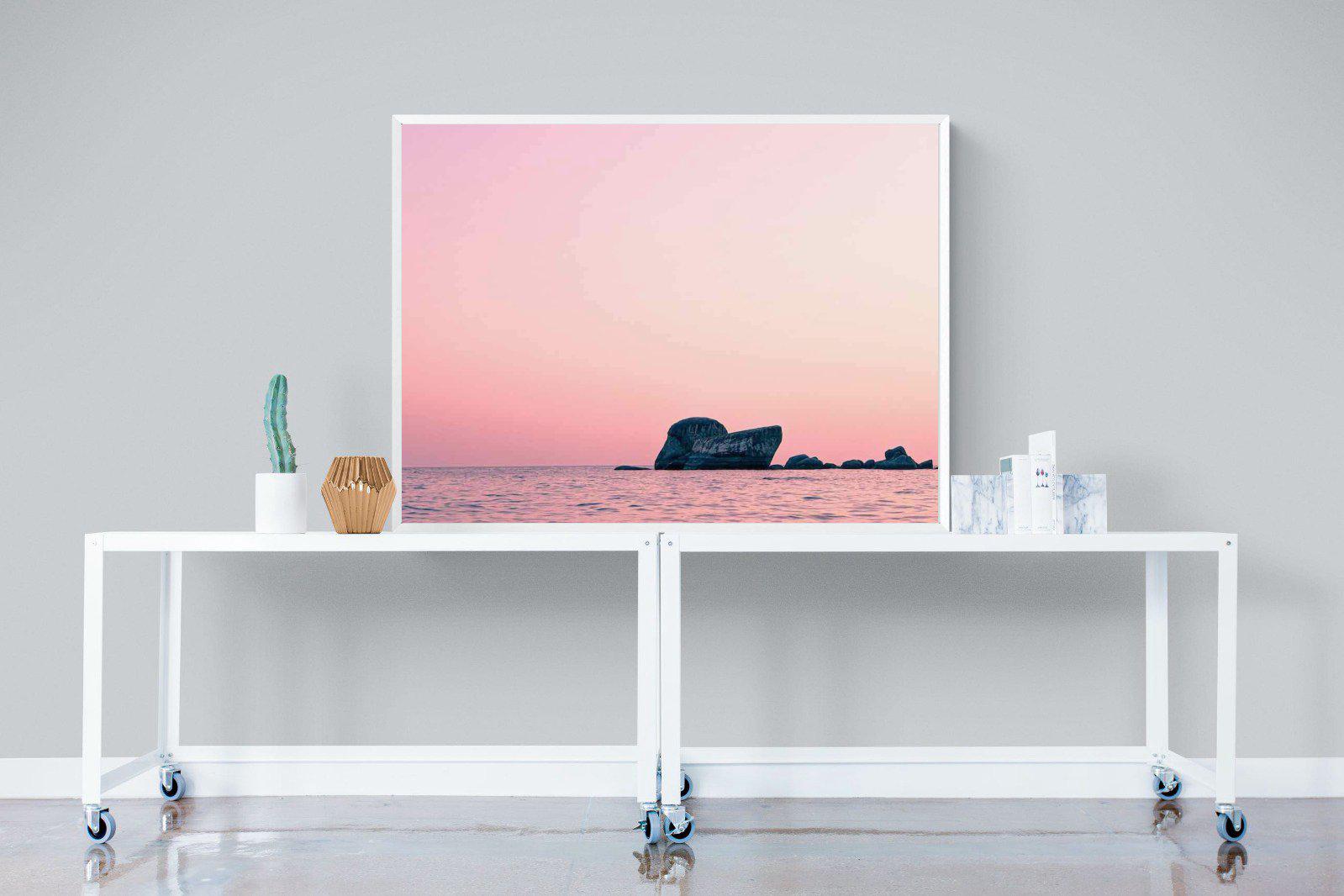 Pink Rocks-Wall_Art-120 x 90cm-Mounted Canvas-White-Pixalot