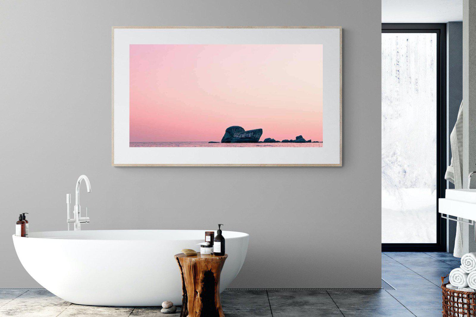 Pink Rocks-Wall_Art-180 x 110cm-Framed Print-Wood-Pixalot