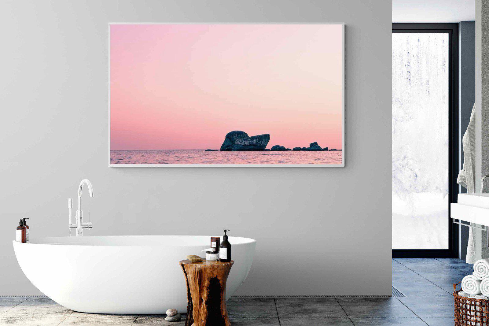 Pink Rocks-Wall_Art-180 x 110cm-Mounted Canvas-White-Pixalot