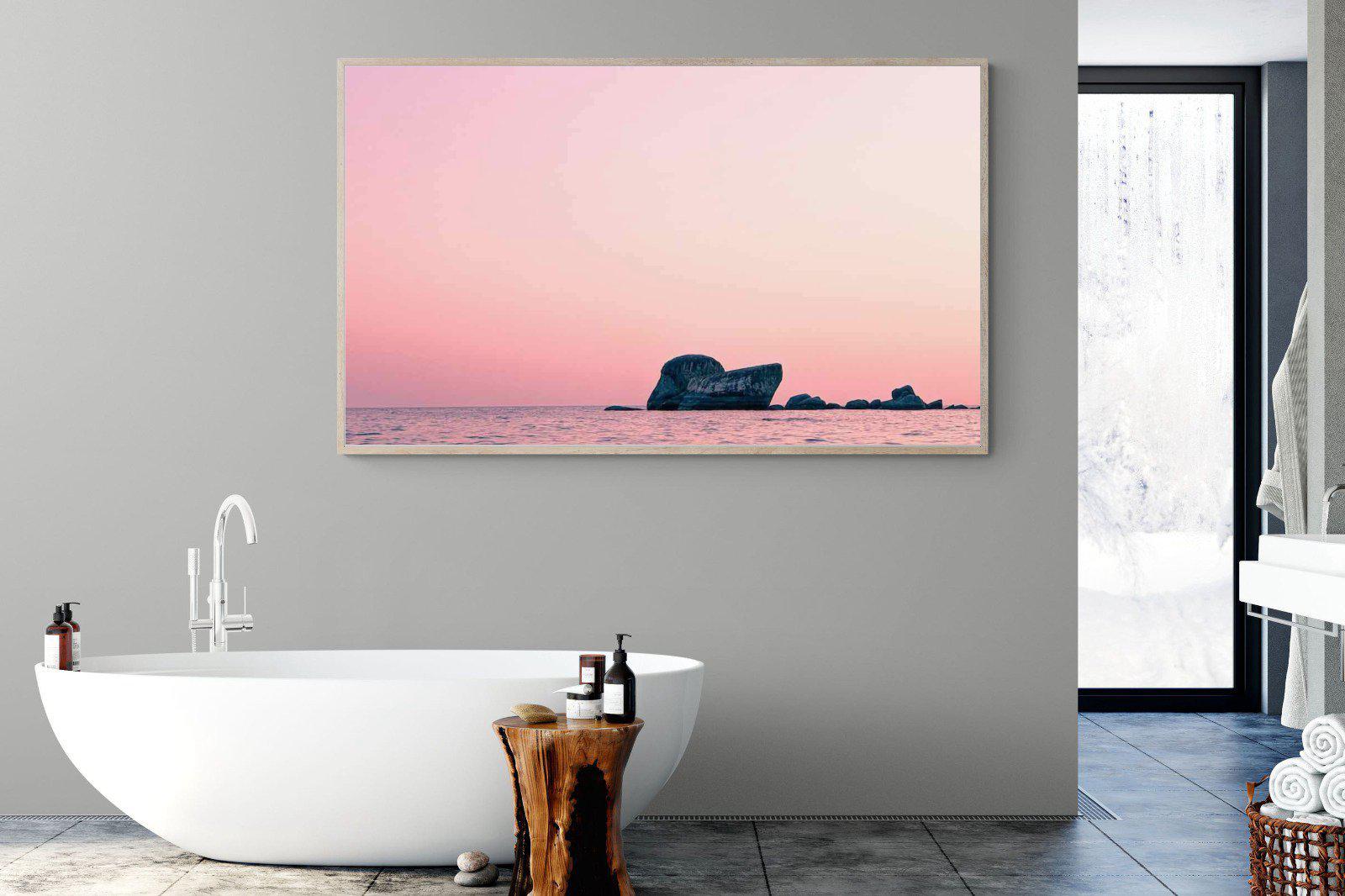 Pink Rocks-Wall_Art-180 x 110cm-Mounted Canvas-Wood-Pixalot