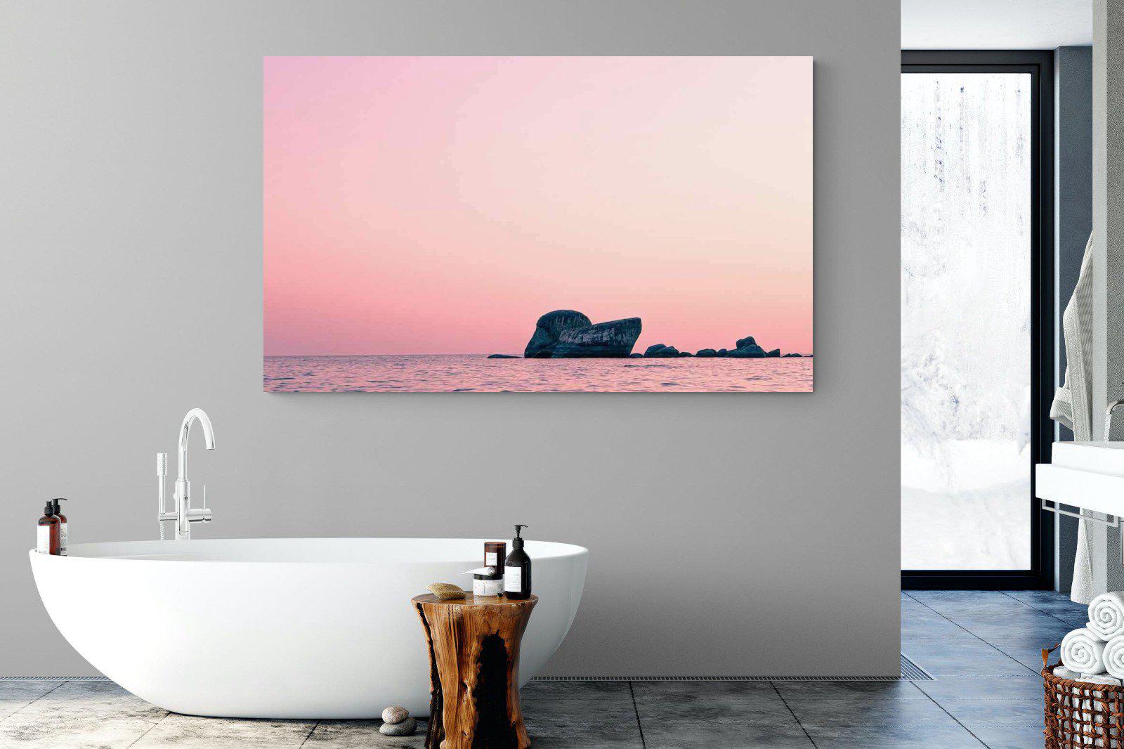 Pink Rocks-Wall_Art-180 x 110cm-Mounted Canvas-No Frame-Pixalot