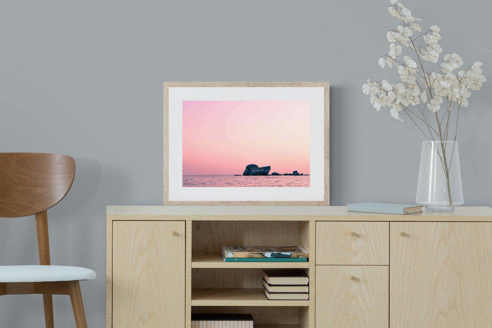 Pink Rocks-Wall_Art-60 x 45cm-Framed Print-Wood-Pixalot