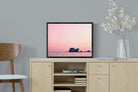 Pink Rocks-Wall_Art-60 x 45cm-Mounted Canvas-Black-Pixalot