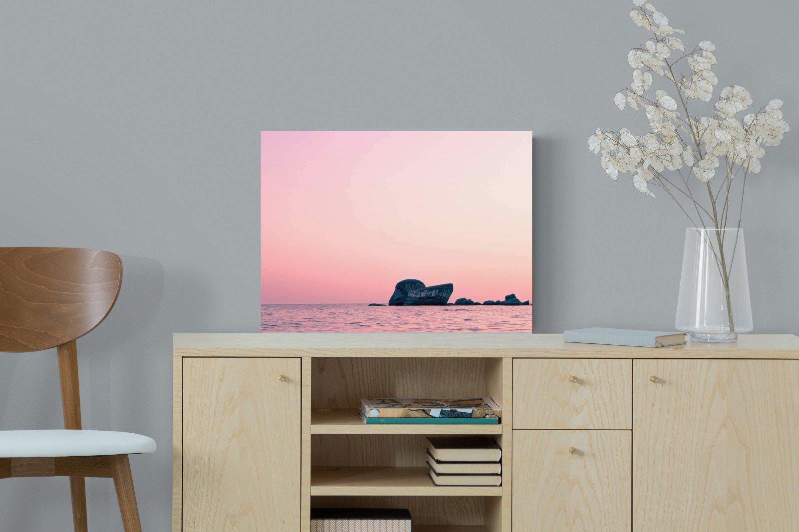 Pink Rocks-Wall_Art-60 x 45cm-Mounted Canvas-No Frame-Pixalot