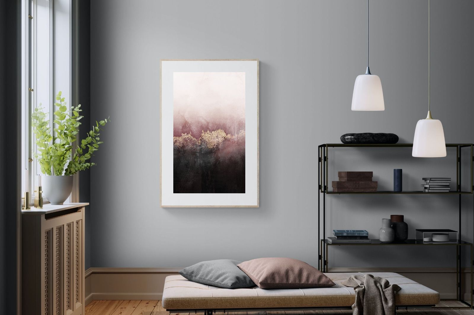 Pink Sky-Wall_Art-100 x 150cm-Framed Print-Wood-Pixalot