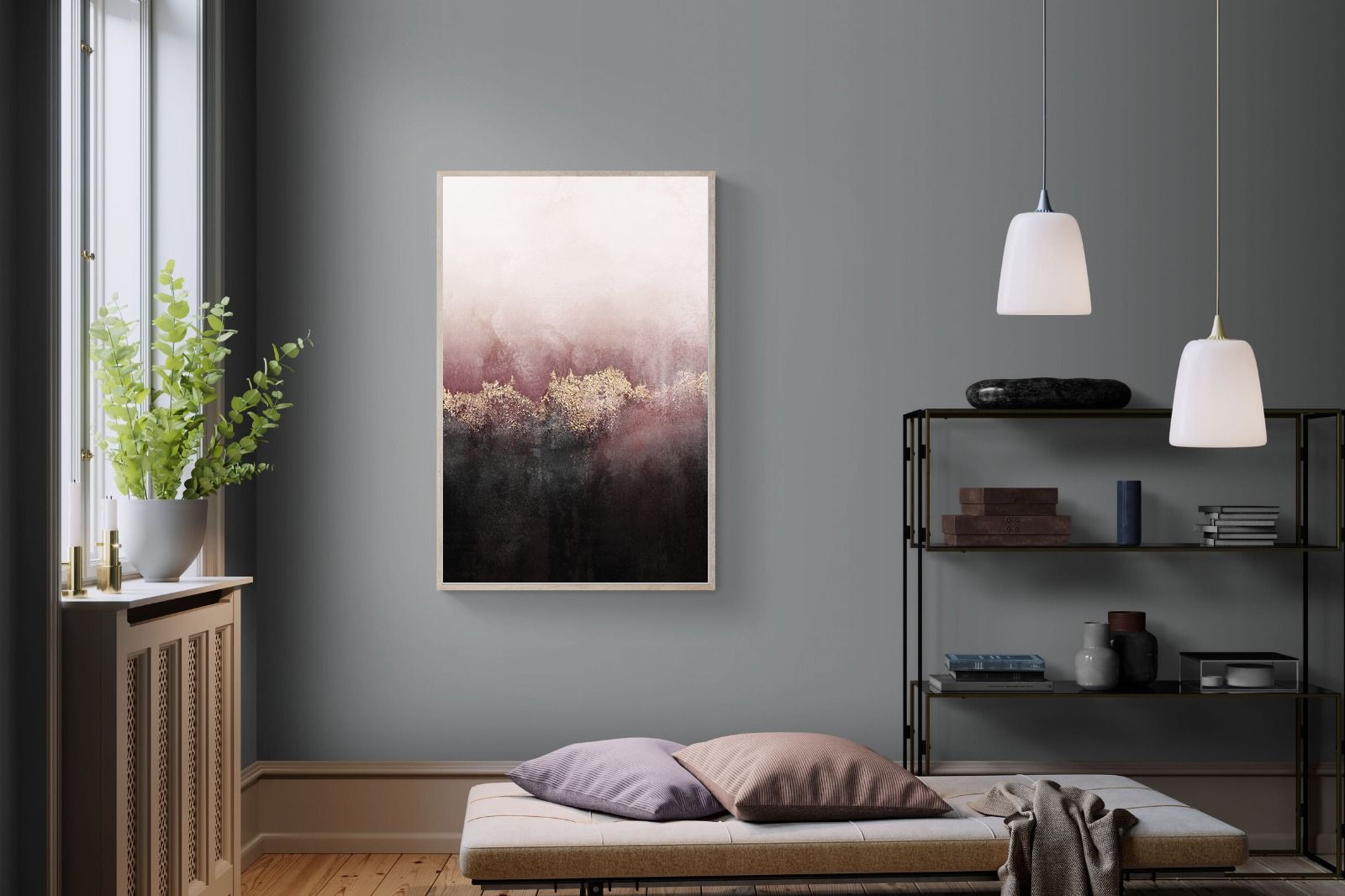 Pink Sky-Wall_Art-100 x 150cm-Mounted Canvas-Wood-Pixalot
