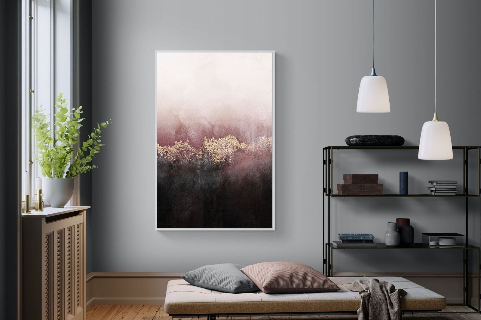 Pink Sky-Wall_Art-120 x 180cm-Mounted Canvas-White-Pixalot