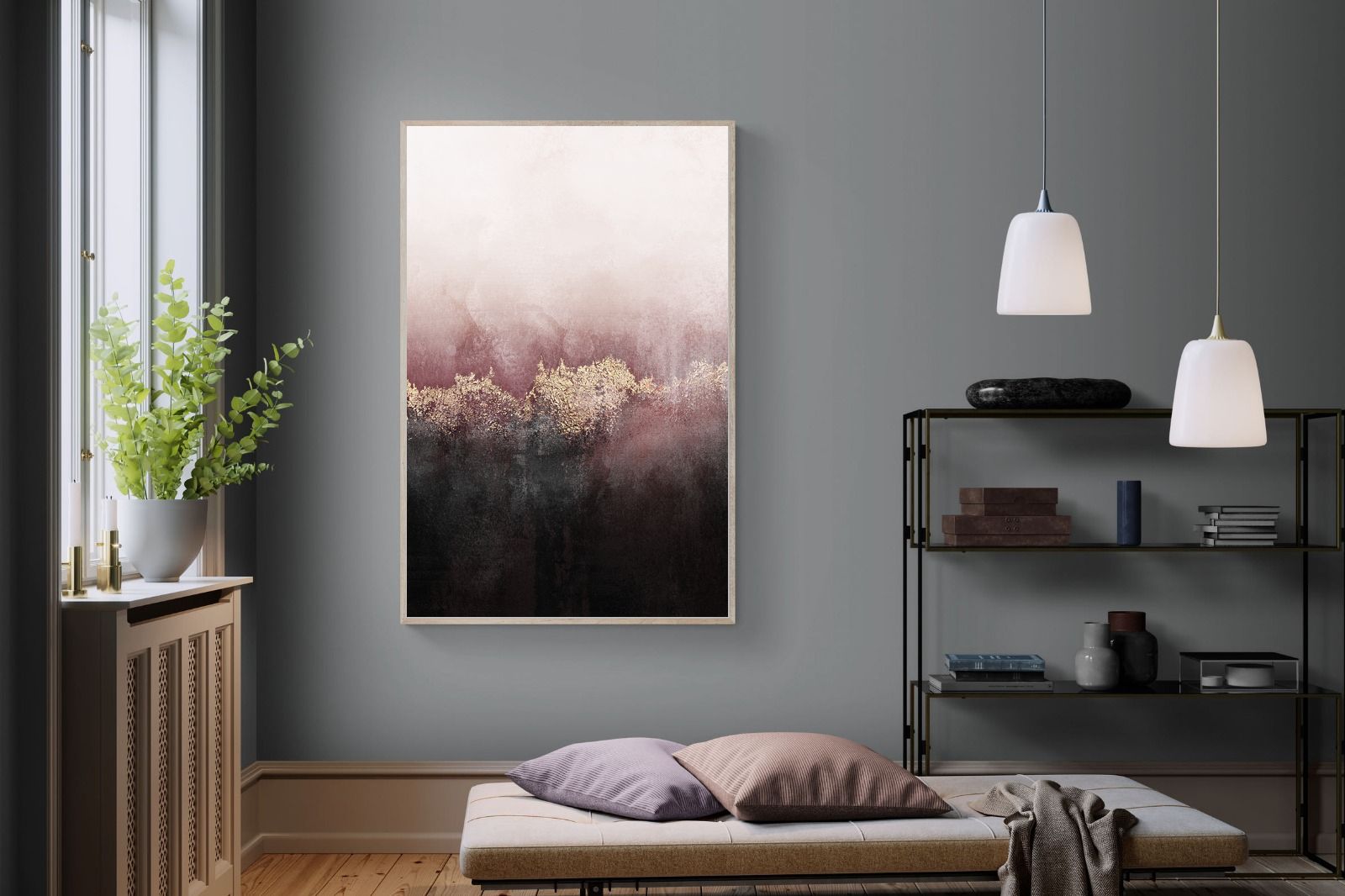 Pink Sky-Wall_Art-120 x 180cm-Mounted Canvas-Wood-Pixalot