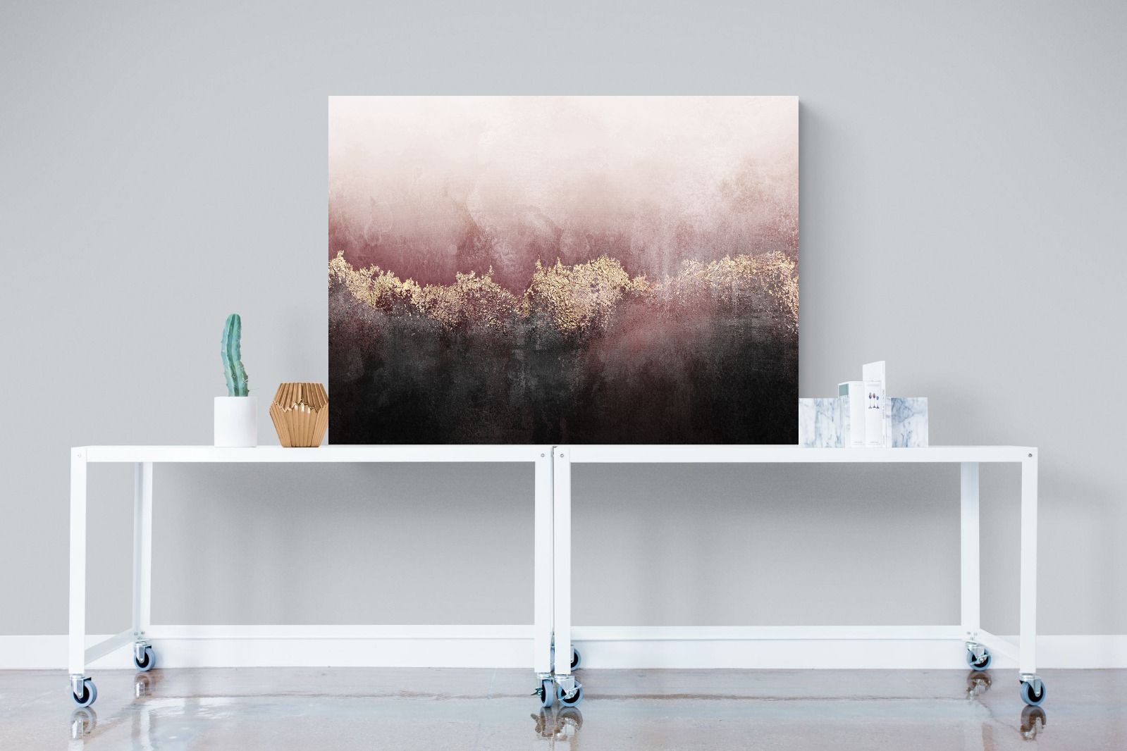 Pink Sky-Wall_Art-120 x 90cm-Mounted Canvas-No Frame-Pixalot
