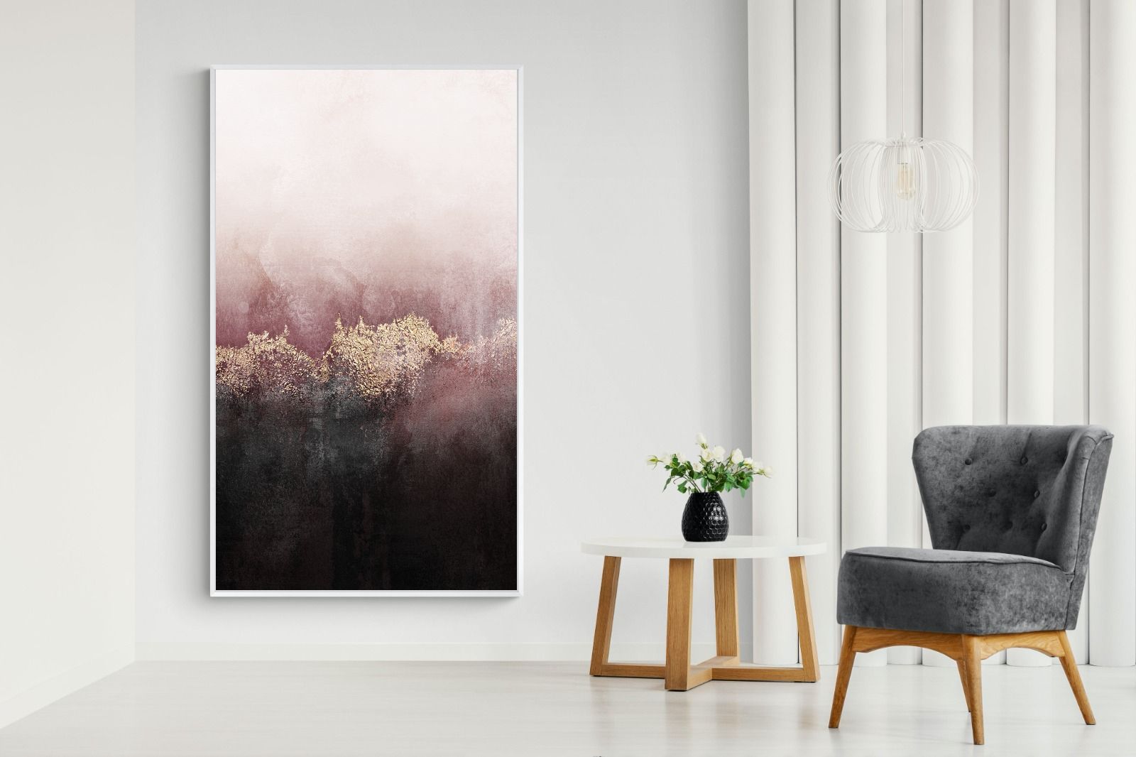 Pink Sky-Wall_Art-130 x 220cm-Mounted Canvas-White-Pixalot