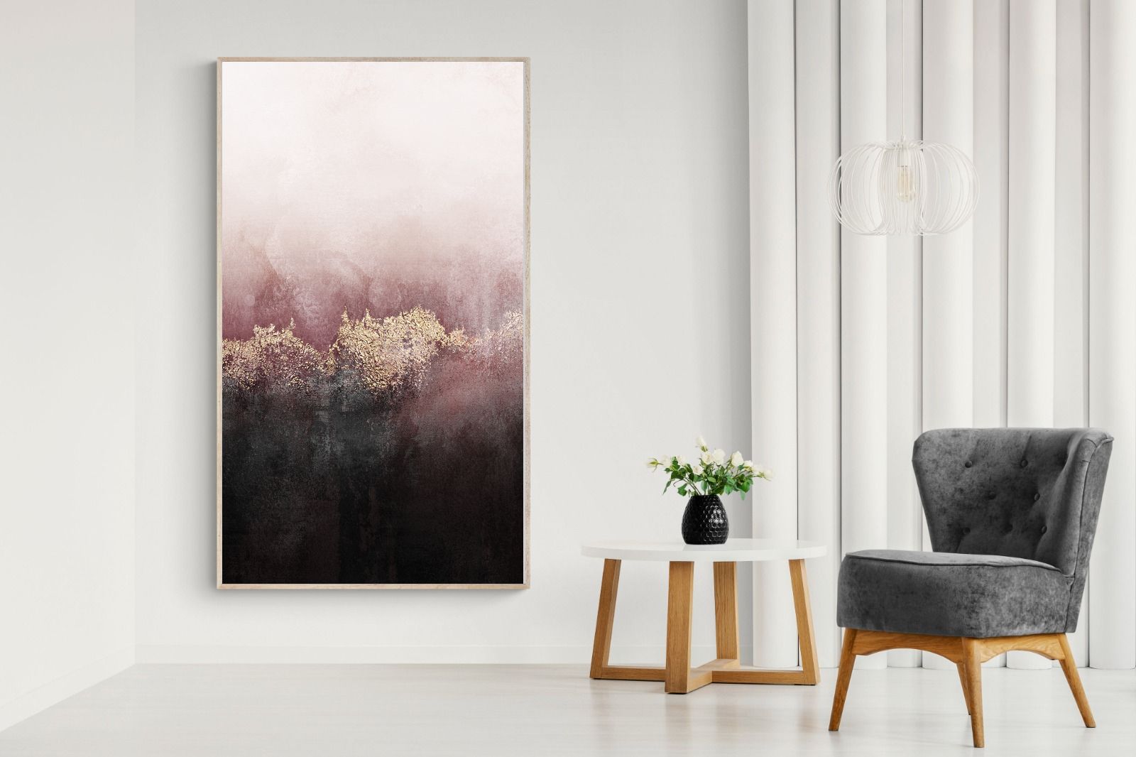 Pink Sky-Wall_Art-130 x 220cm-Mounted Canvas-Wood-Pixalot