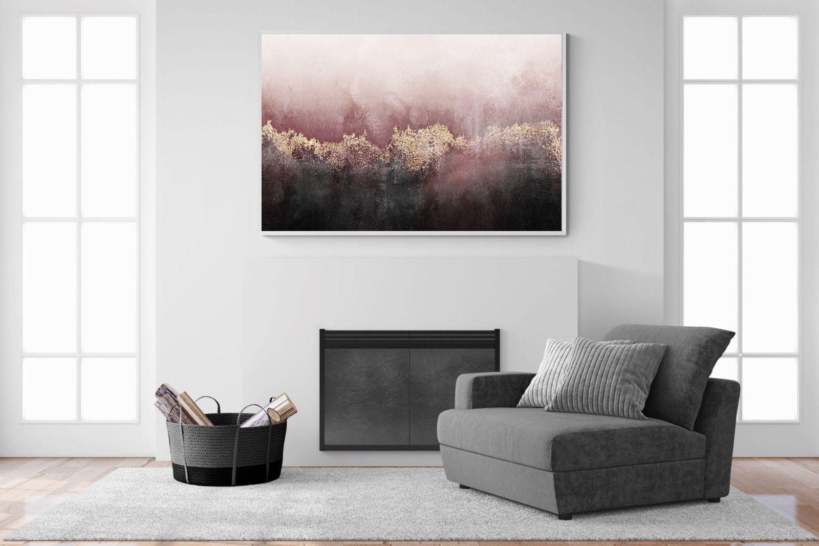 Pink Sky-Wall_Art-150 x 100cm-Mounted Canvas-White-Pixalot