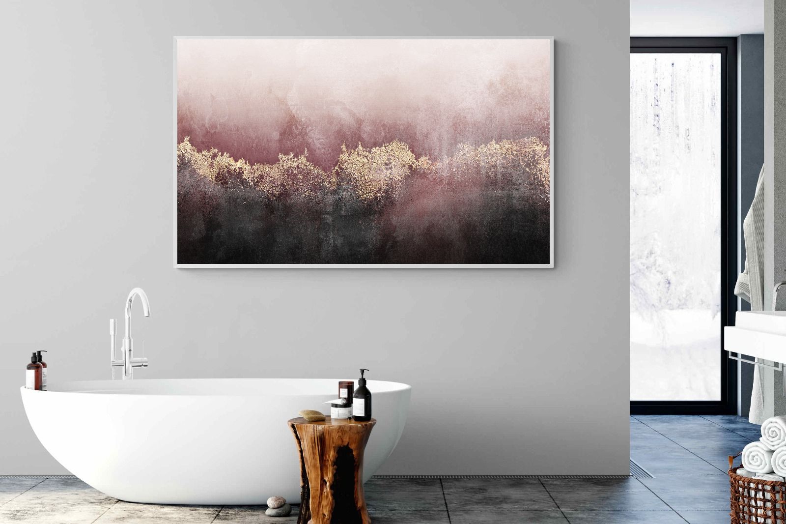 Pink Sky-Wall_Art-180 x 110cm-Mounted Canvas-White-Pixalot