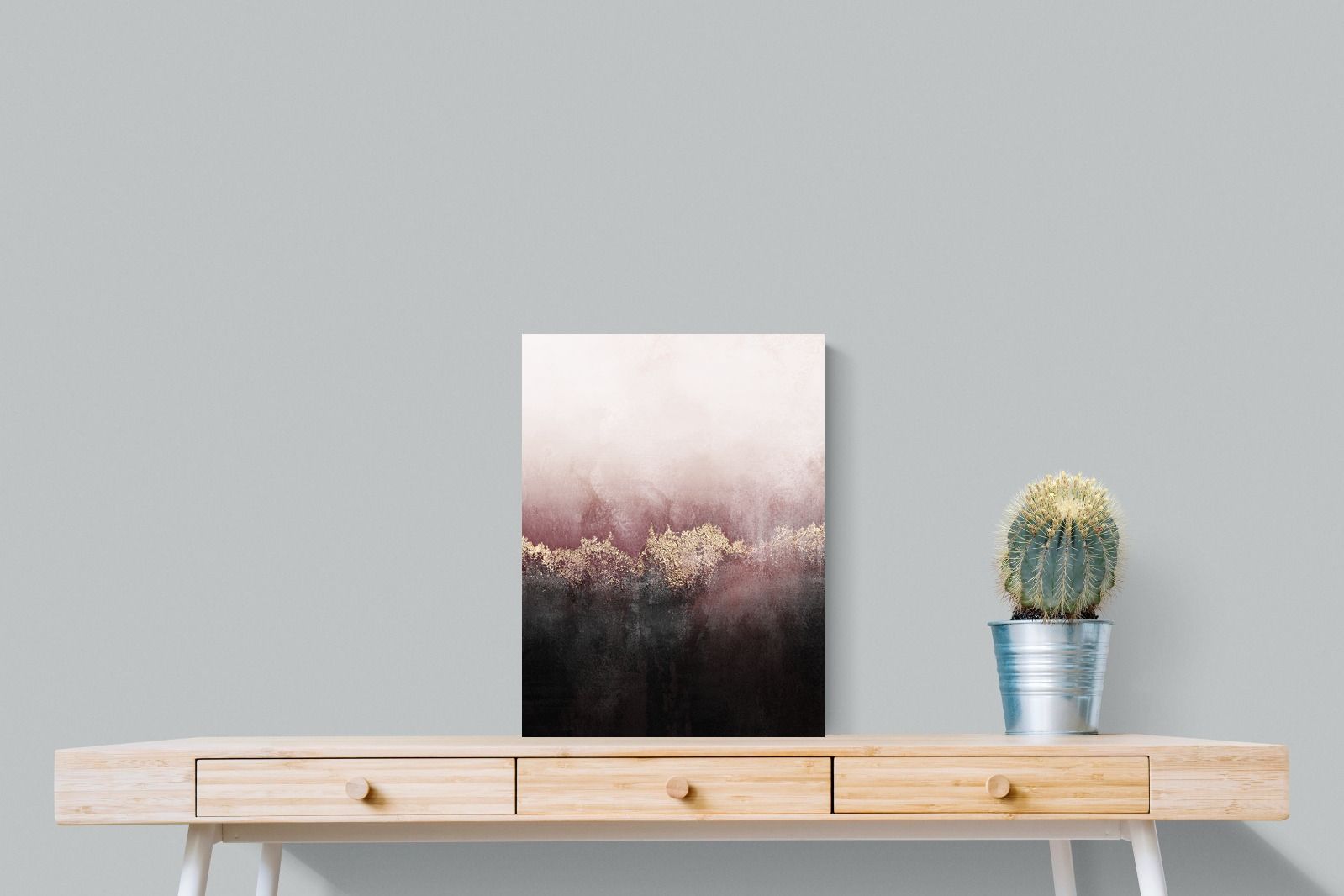 Pink Sky-Wall_Art-45 x 60cm-Mounted Canvas-No Frame-Pixalot