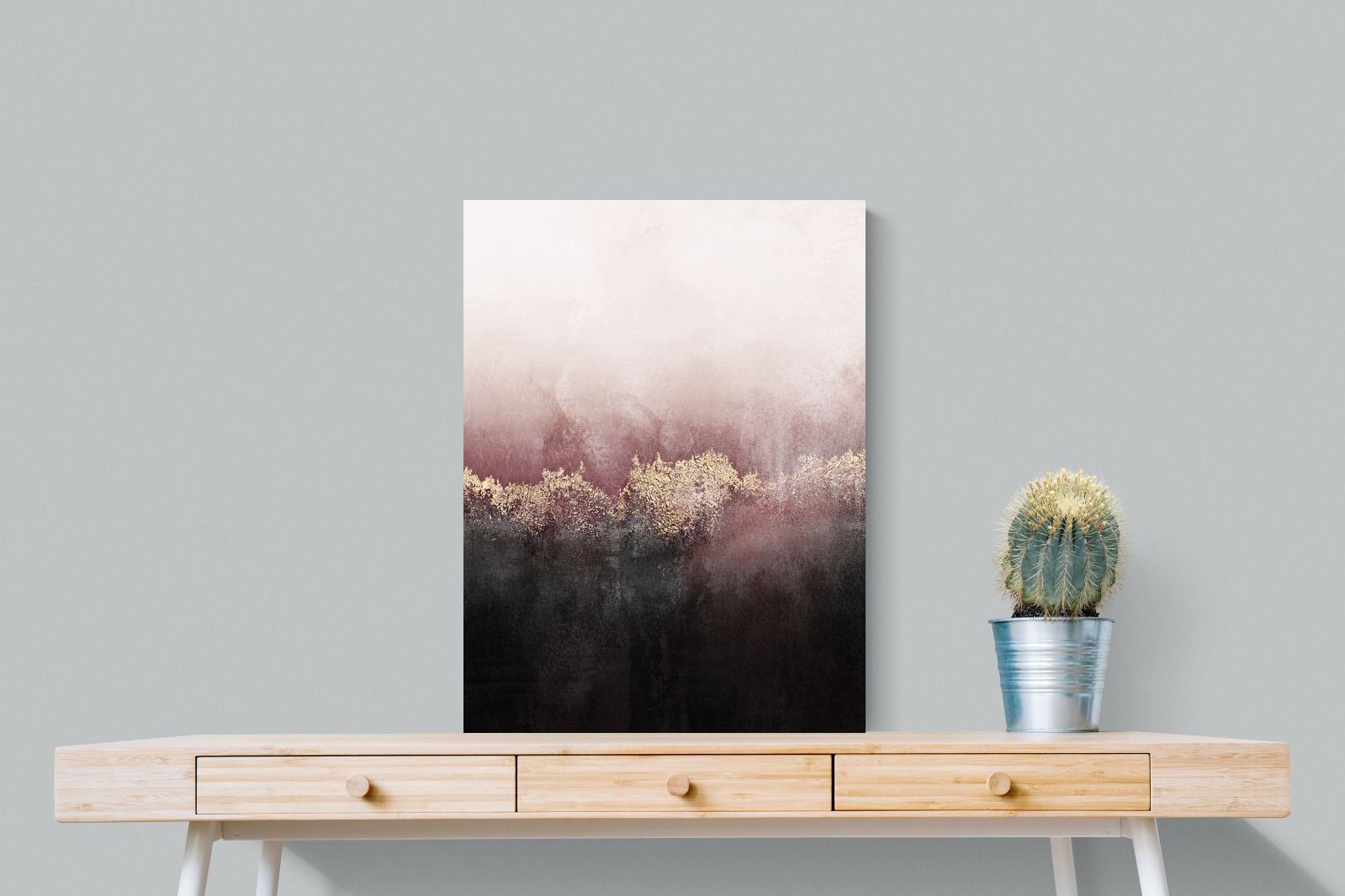 Pink Sky-Wall_Art-60 x 80cm-Mounted Canvas-No Frame-Pixalot