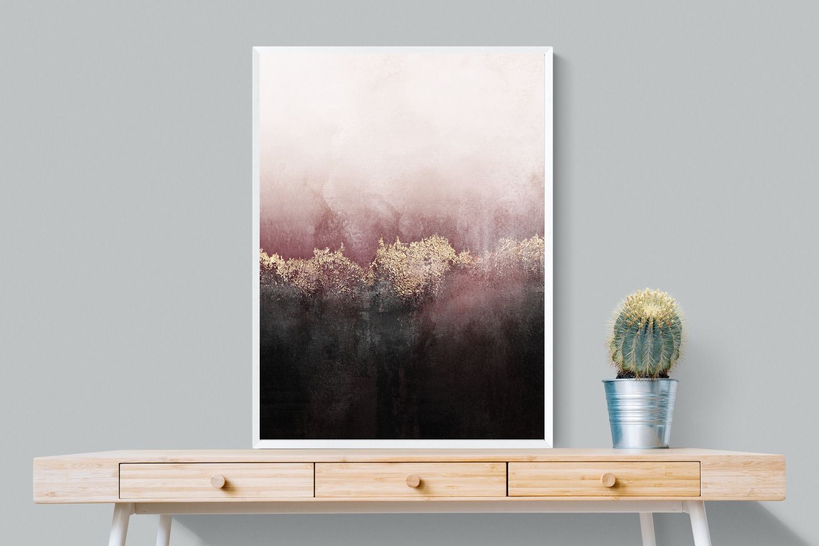 Pink Sky-Wall_Art-75 x 100cm-Mounted Canvas-White-Pixalot