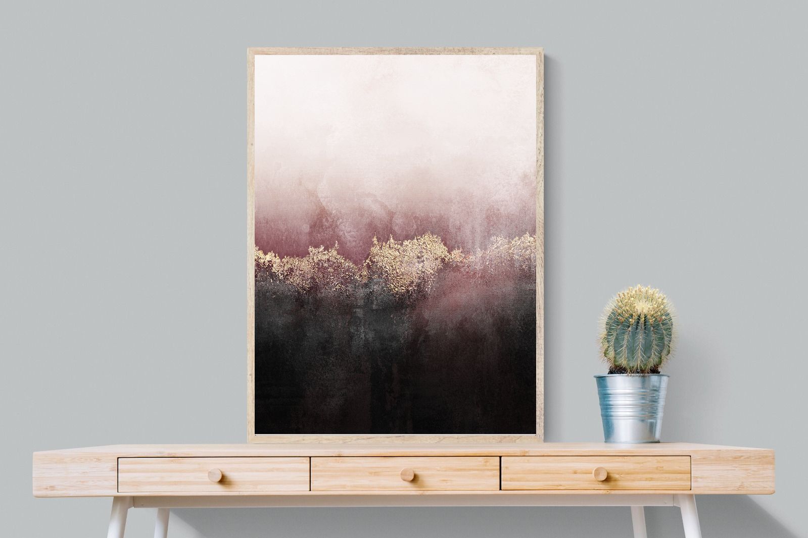 Pink Sky-Wall_Art-75 x 100cm-Mounted Canvas-Wood-Pixalot